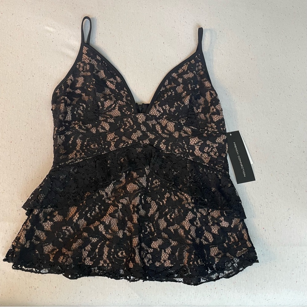 NWT French Connection Lace Tank - XS - Picture 2 of 7